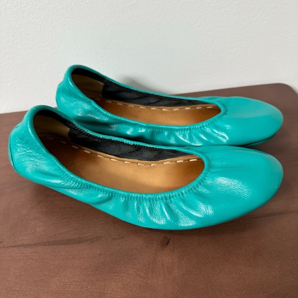 Custom Tieks Blue Classic-Like Leather Ballet Flat Size 8 - Picture 2 of 7